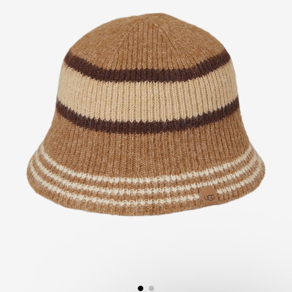 UGG Brown and Tan Knit Hat. #2 - Picture 4 of 10
